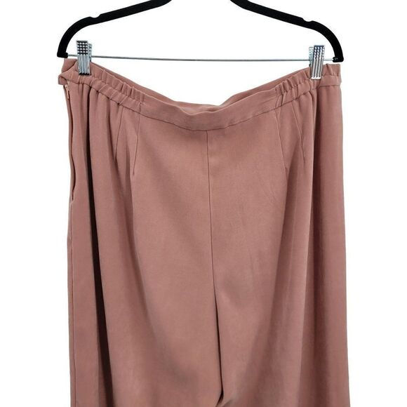 Vintage Pant Set 2pc 18 Pink Long Sleeve Grommet Zip Blazer High-rise Tapered - Picture 16 of 17